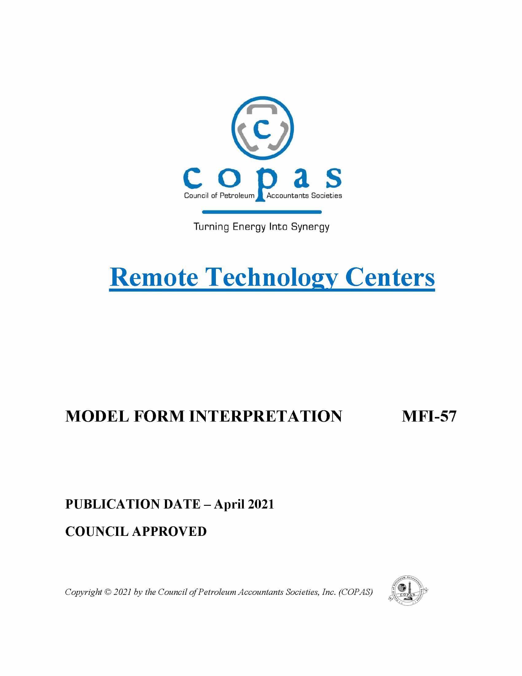 MFI-57 Remote Technology Centers